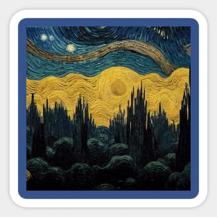 Starry Night in Kashyyyk Sticker